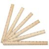 1689929654254-f85f2a4ea9d5432aae54e3ccb60a2d77-goods.jpeg 6pcs Wooden Ruler Student Rulers Wooden School Rulers Office Ruler Measuring Ruler, 2 Scale (12 Inch And 30 Cm)