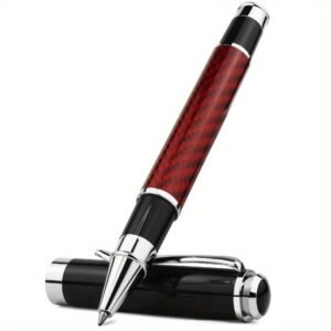 1704601332196-153a27dedb7646d08d5e90e0a8865a36-goods.jpeg Carbon Fiber Signature Pen, Premium Metal Gel Ink Pen with a Micro Point 0.5Mm Black Ink for Smooth Writing Ballpoint - Assorted Colors