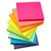 7d7dd37c-3c91-4f58-8560-ba2755de2c19.jpg 6-color Fluorescent Adhesive Notes, 7.62x7.62 cm, Brightly Colored Self-adhesive Notes, Easy to Post, Suitable for Home, Office, Notepad