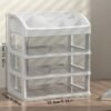 7fd6e4b230ef0a9309b09bd9d5a7961b.jpg Modern Desktop Organizer with Transparent Drawers for Stationery and Office Storage