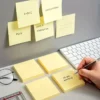 Sbde68511443645219826ccd01b9ad6c76.webp 3x3 Sticky Note Paper Bright Colored Memo Pad Self-adhesive Reminder Note 100 Sheets/Pad