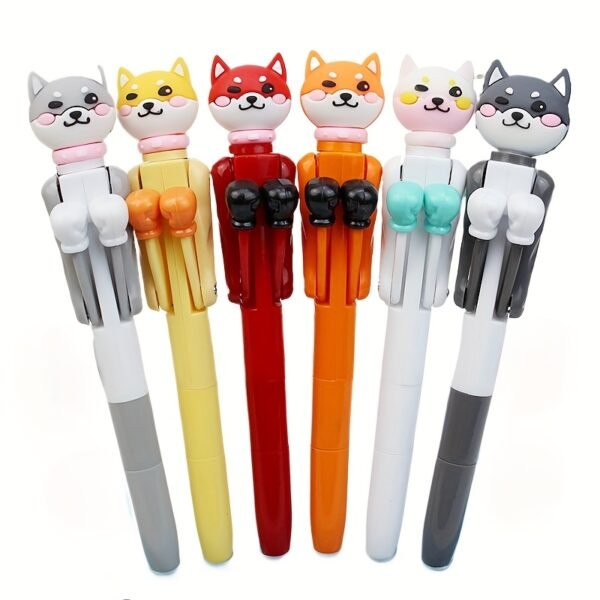 b76d8309-3f4e-480c-8553-9202848b79b1.jpg 2Pcs Humorous dog boxing style pen, cute pet playing with it, super stress relieving
