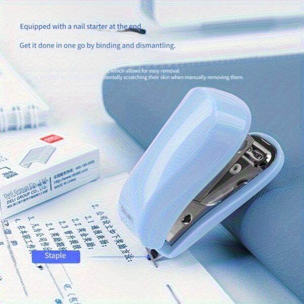 c66dae4f-6cab-421a-bc6b-a3b775ae6238_800x800.jpeg 830 Staples + 1 Stapler Mini Binding Set, Paper Binding Stationery, Cute Office Binding Tool, School Supplies - Assorted Colors