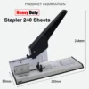 57e99fdb3d7b589665227100d0a7deac.webp Heavy Duty Stapler 240 Sheets L28.3cm W9cm H24.4cm