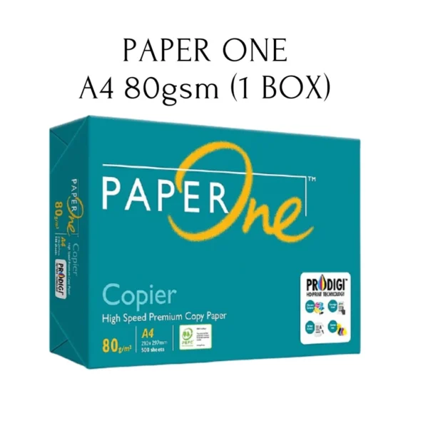 ce0d6353ae83d39754132e85106a33a9.webp PAPER ONE A4 80gsm 500sheets Copier Paper 1 Box